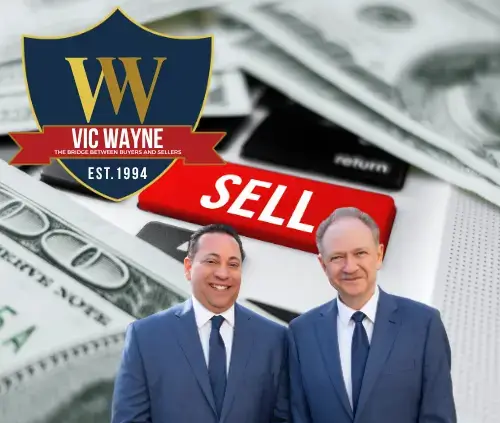 Vic and Wayne logo sell business
